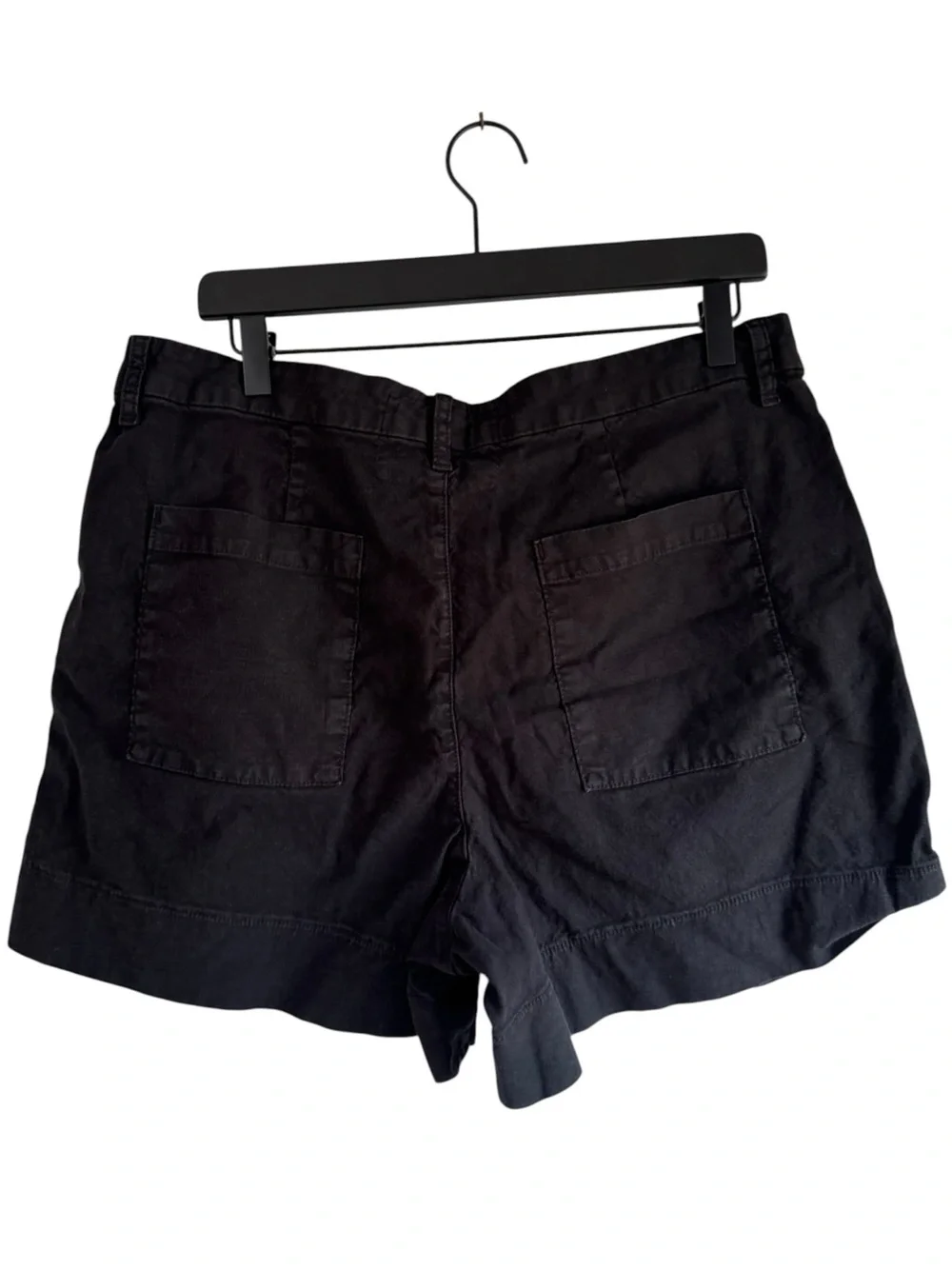 Frank & Eileen Black 12 Waterford Linen Shorts